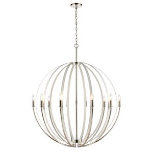 Rotunde 38'' Wide 10-Light Chandelier - Matte White 1