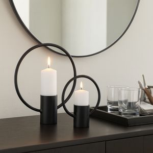 FLORARIDGE SET OF 2 BLACK METAL 19 (IN) 2