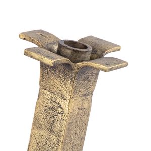 Splay Candleholder - Medium Aged Brass 3