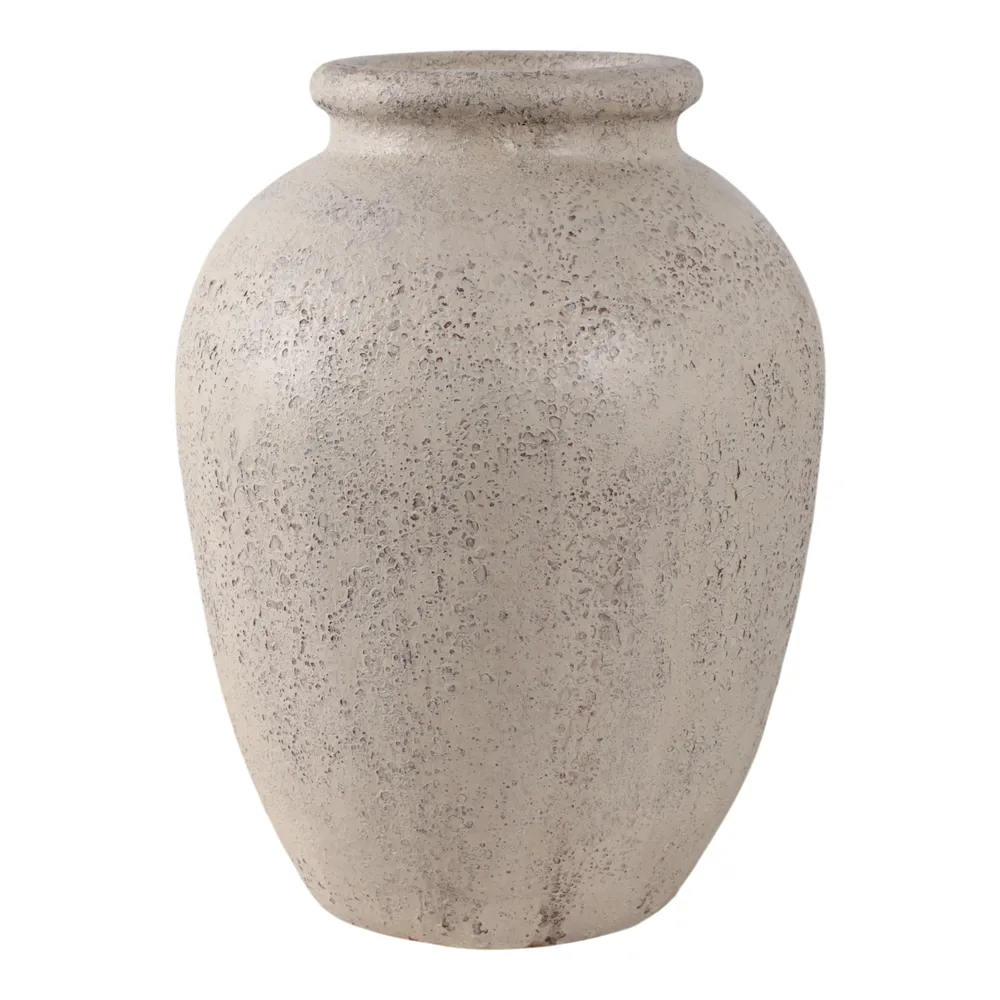 DUNCANRUN WHITE VASE 12 (IN)