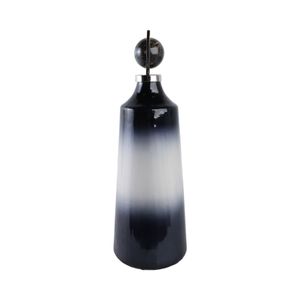 HADLEYHAM BLUE GLASS VASE 21 (IN) 4