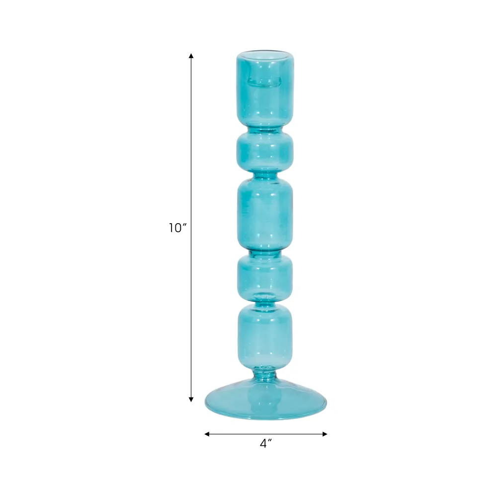 ISLE BLUE CANDLE HOLDER 10 (IN)