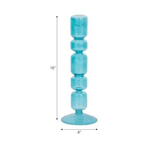 ISLE BLUE CANDLE HOLDER 10 (IN) 8
