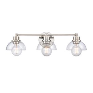Julian 24'' Wide 3-Light Vanity Light - Polished Nickel 1