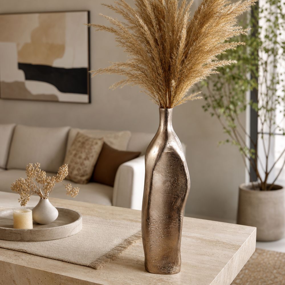 SAGEBEACH GOLD VASE 24 (IN)