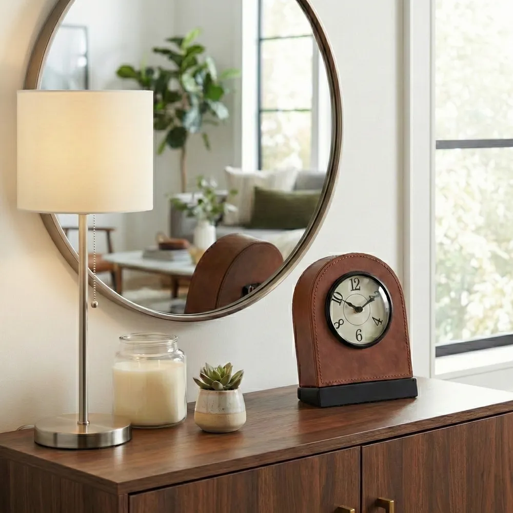 FABIANROSE BROWN CLOCK 9 (IN)
