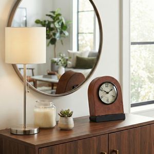 FABIANROSE BROWN CLOCK 9 (IN) 13