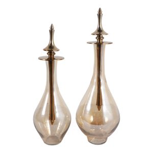 RUBYLAND SET OF 2 GOLD JARS 18 (IN) 1