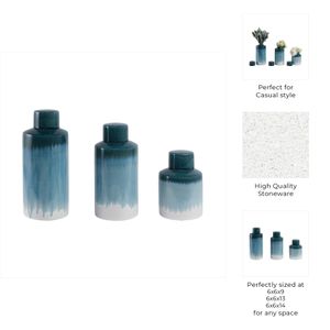 HAXTONCREST SET OF 3 GREEN STORAGE 14 (IN) 8