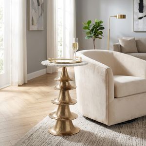 HAVENSTONE WHITE TABLE 24 (IN) 10