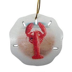 3-3/4" LOBSTER SAND DOLLAR CHRISTMAS ORN 1