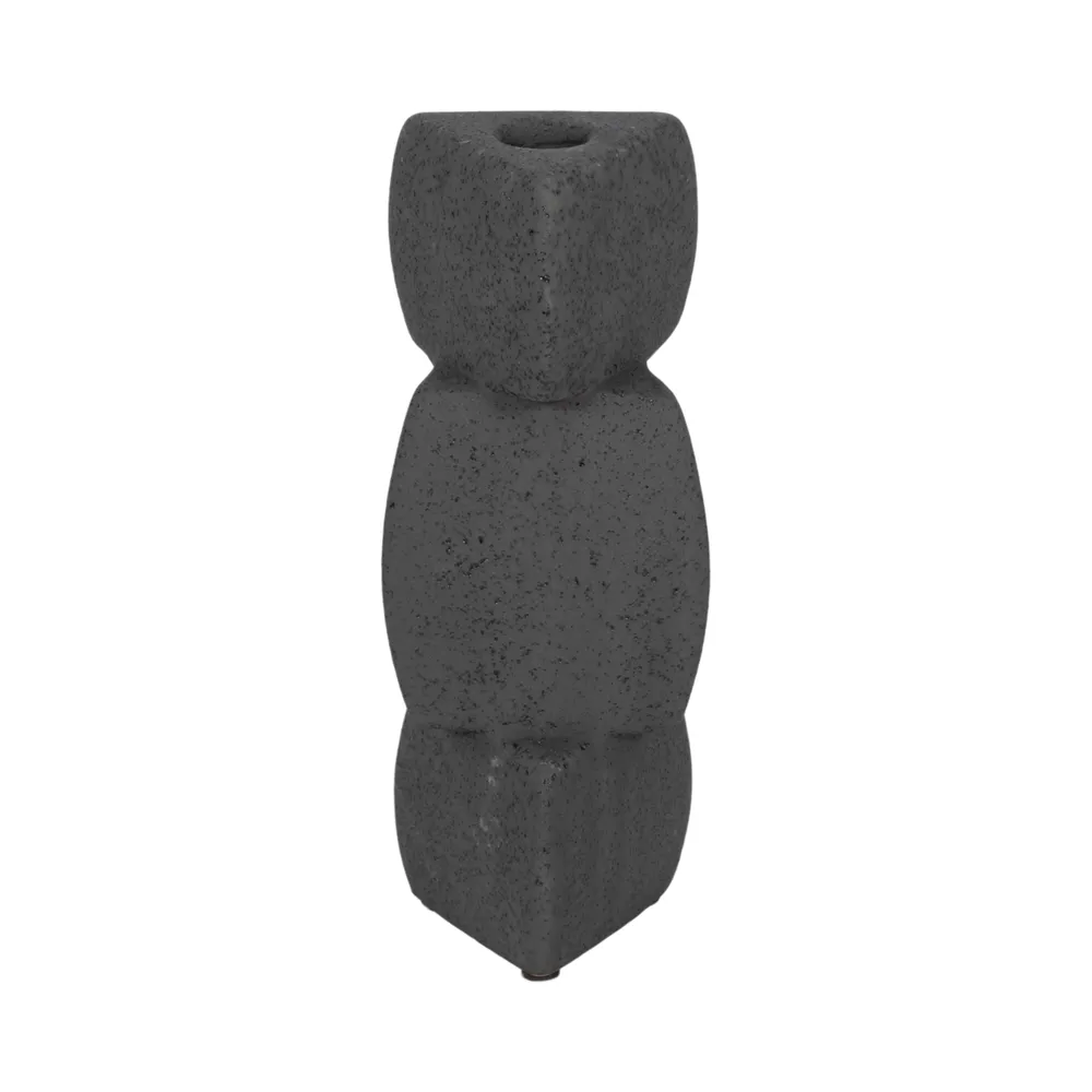 ENNISVALE BLACK CANDLE HOLDER 9 (IN)