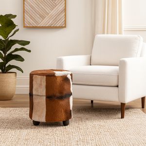 GIBSONPARK BROWN OTTOMAN 20 (IN) 12