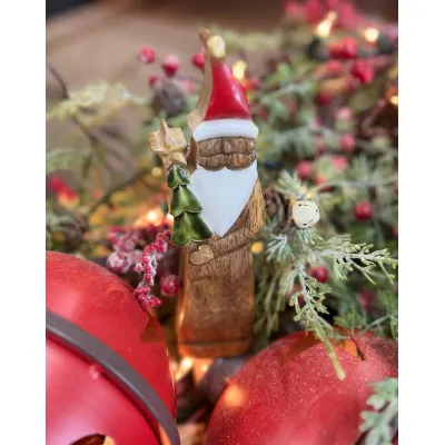 Mini Santa With Tree 9x2in