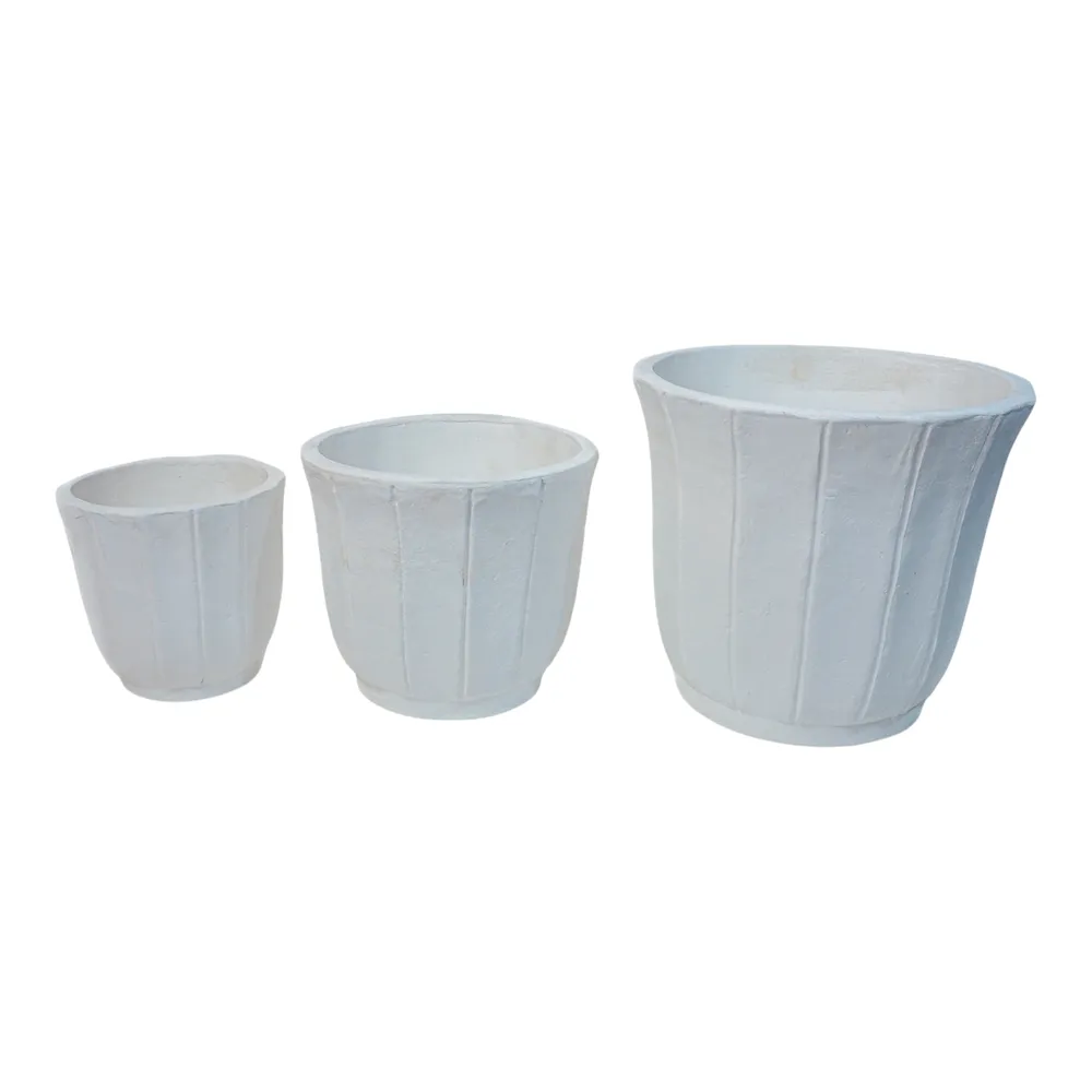 DALEHAM SET OF 3 WHITE PLANTER 13 (IN)