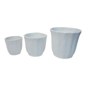 DALEHAM SET OF 3 WHITE PLANTER 13 (IN) 1