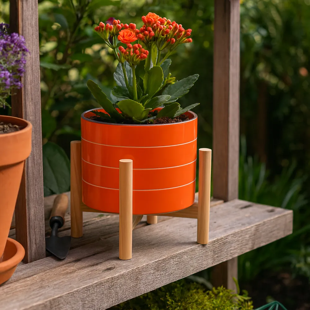 PEYTONFORD ORANGE PLANTER 6 (IN)