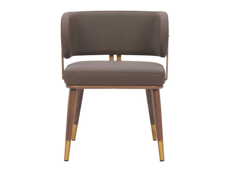 Brew Dining Chair Brown & Walnut 4