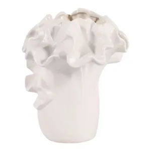 ALDERPORT WHITE VASE 7 (IN) 5