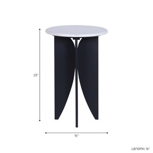 REIDWELL BLACK TABLE 24 (IN) 10