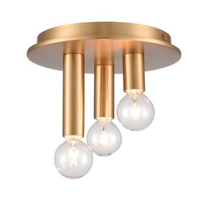 Pepper 8'' Wide 3-Light Flush Mount - Brushed Gold 4