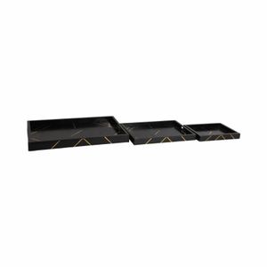 VINSONVIEW SET OF 3 BLACK TRAY 2 (IN) 7