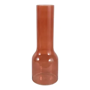 HOLLISBEACH BROWN GLASS VASE 16 (IN) 1