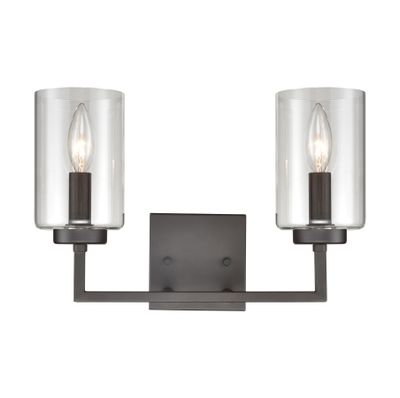 West End 14.5″ Wide 2-Light Vanity Light - Oil Rubbed Bronze