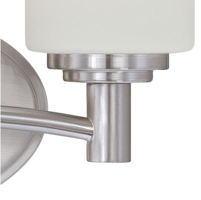 Pittman 12″ Wide 2-Light Vanity Light - Brushed Nickel