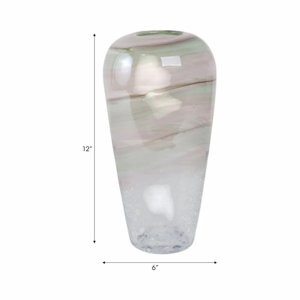 TURNERSTONE CLEAR GLASS VASE 12 (IN)