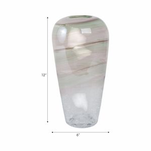 TURNERSTONE CLEAR GLASS VASE 12 (IN) 9