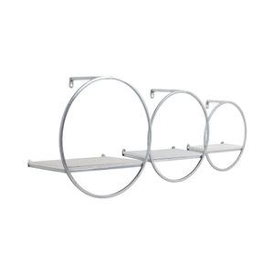 GAIGESTONE SET OF 3 SILVER WALL SHELF 8 (IN) 3