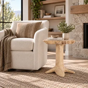 PEYTONWAY BROWN TABLE 21 (IN) 2