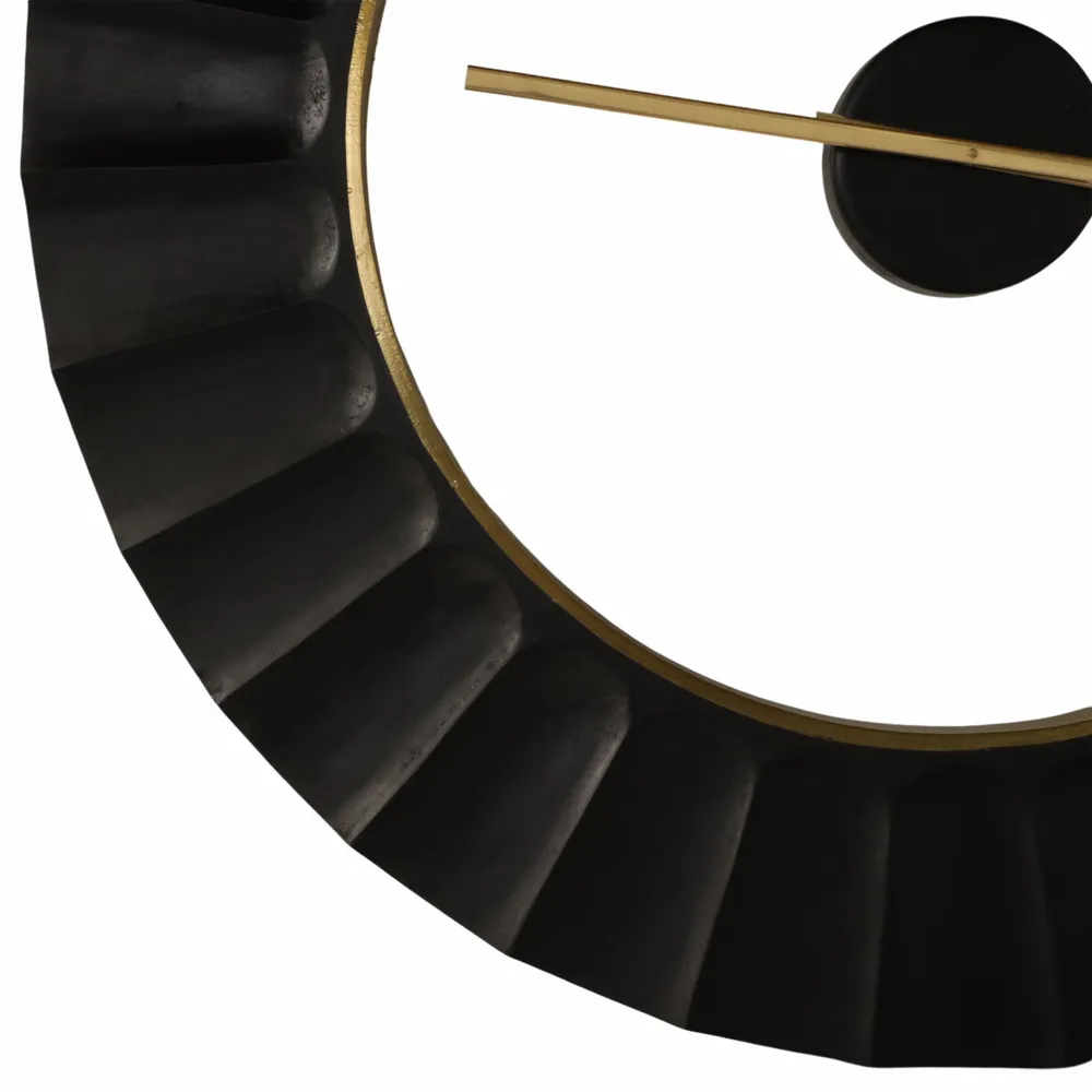 TROYWELL BLACK WALL CLOCK 40 (IN)
