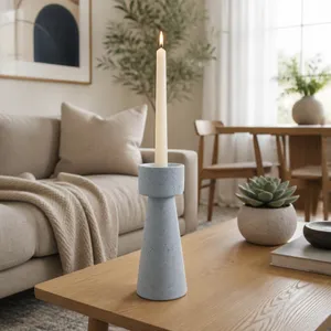 CARLIN BLUE CANDLE HOLDER 12 (IN) 10