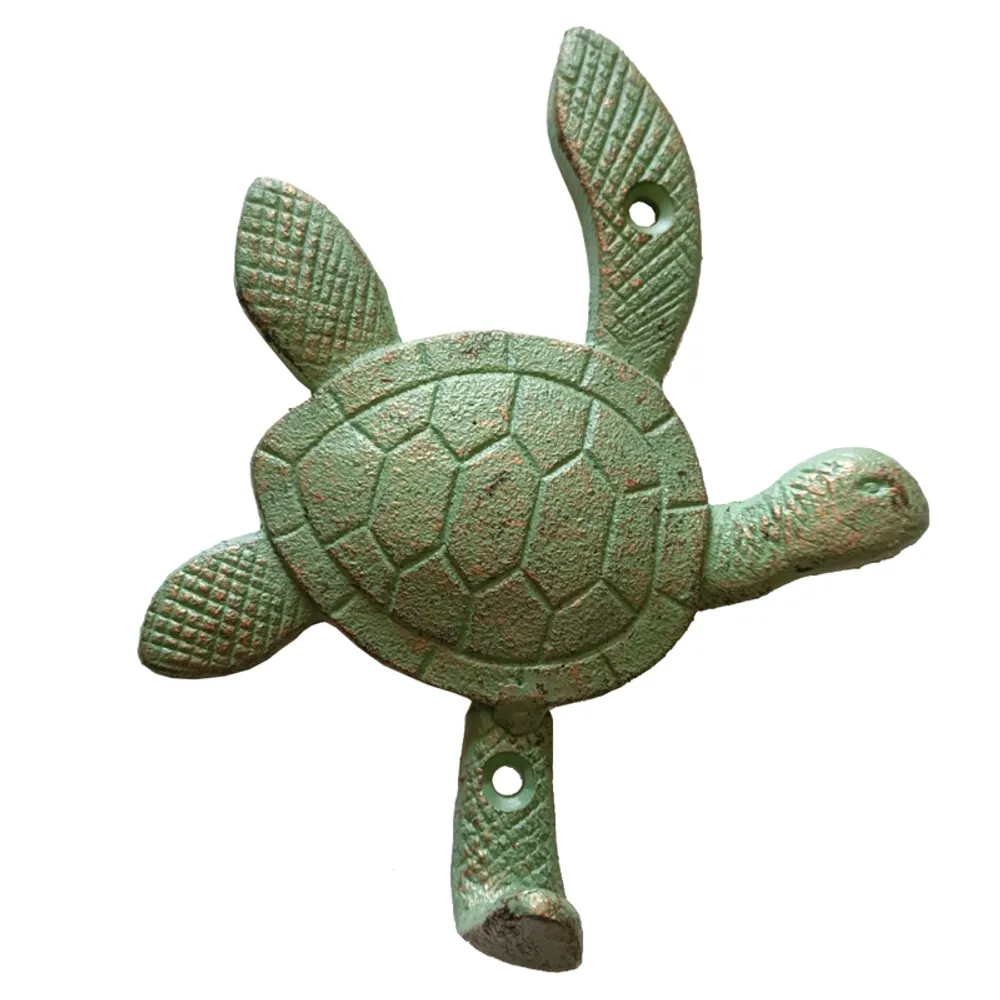 5-3/4" VERDIGRIS SEATURTLE HOOK