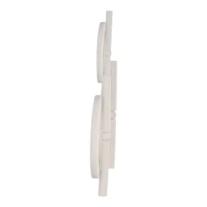 BOLTONBEACH SET OF 3 WHITE WALL SCULPTURES 20 (IN) 4