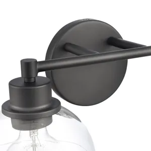 Julian 16″ Wide 2-Light Vanity Light - Matte Black 6
