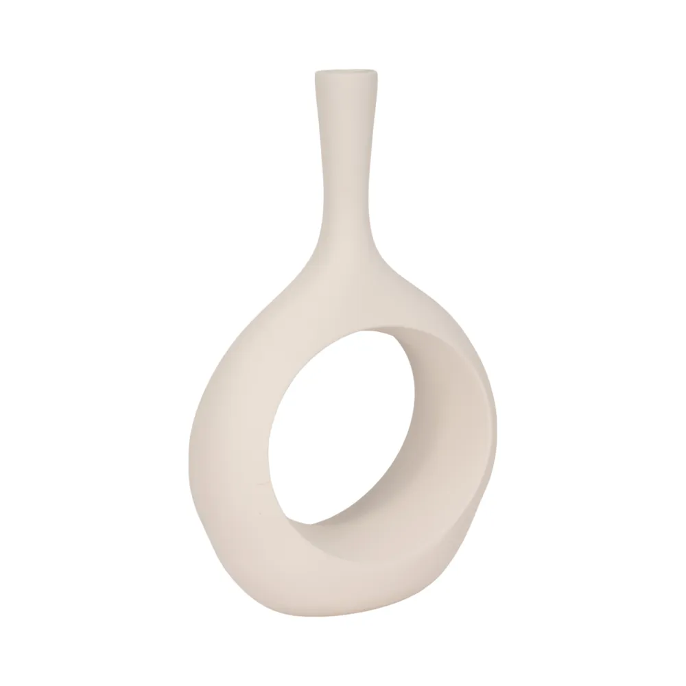 HALSEYOAK WHITE VASE 24 (IN)
