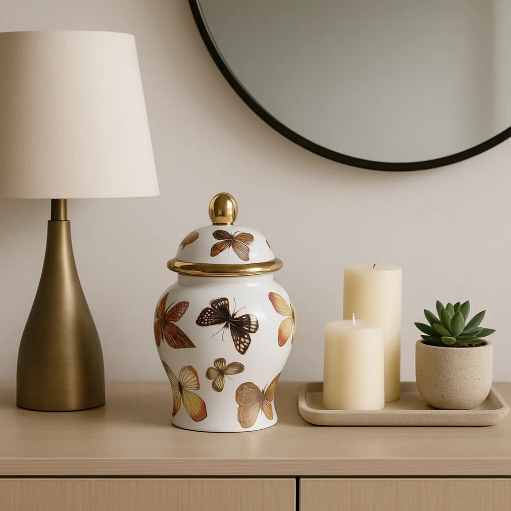 HAMDENWORTH WHITE CHINOISERIE 9 (IN)