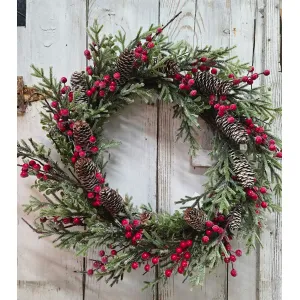 Crimson & Pine 6.5in Candle Ring 1