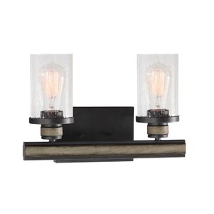 Beaufort 14'' Wide 2-Light Vanity Light - Anvil Iron 3