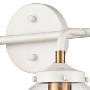 Boudreaux 15'' Wide 2-Light Vanity Light - Matte White 6