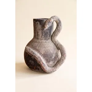 Clay Snake Vase 2