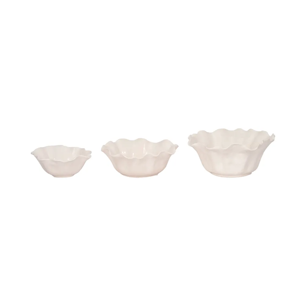ALECMORE SET OF 3 IVORY BOWLS 6 (IN)