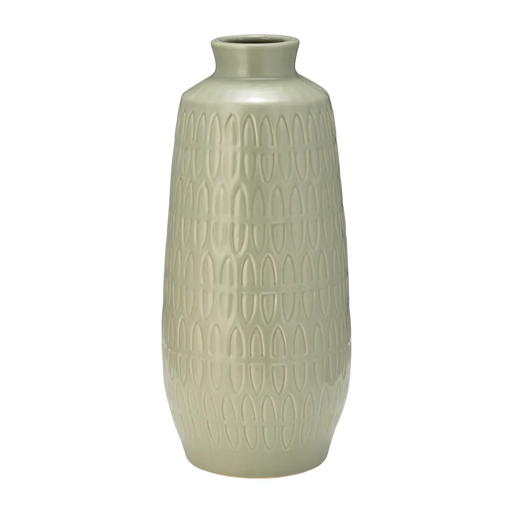 BECKLAKE GREEN VASE 15 (IN)