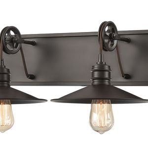 Spindle Wheel 42'' Wide 4-Light Vanity Light - Oil Rubbed Bronze 3