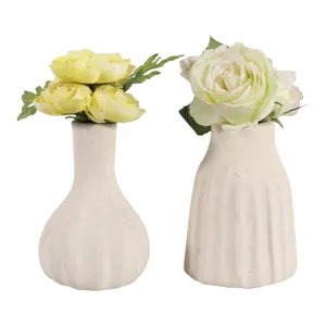 DOVERMORE SET OF 2 IVORY VASES 7 (IN) 3