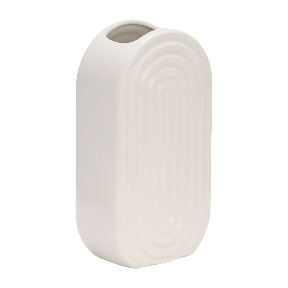 ELTONLAND WHITE VASE 11 (IN)