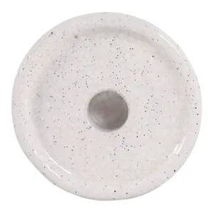 BARTONTON WHITE CANDLE HOLDER 7 (IN) 8